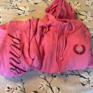VS PINK Zip-Up Hoodie and jogger set